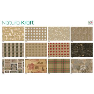 Carta regalo - kraft - Natura - 70 x 100 cm - Rex Sadoch - scatola 100 fogli