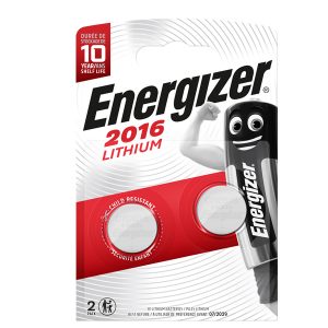 Pile CR2016 Lithium - 3V - Energizer specialistiche - blister 2 pezzi