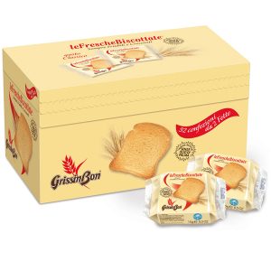 Le Fresche Biscottate - GrissinBon - multipack da 48 monoporzioni (15 gr cad)