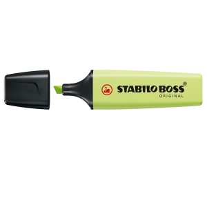 Evidenziatore Stabilo Boss Pastel - tratto 2 - 5 mm - verde lime 133 - Stabilo