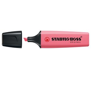 Evidenziatore Stabilo Boss Pastel - tratto 2 - 5 mm -  fior di ciliegio 150 - Stabilo