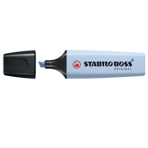 Evidenziatore Stabilo Boss Pastel - tratto 2 - 5 mm - azzurro ghiaccio 70 - Stabilo