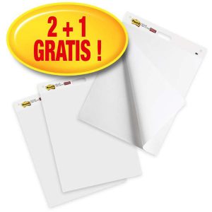 Lavagna adesiva Meeting Chart - bianco - Post-It - Promo pack 2+1 pezzi