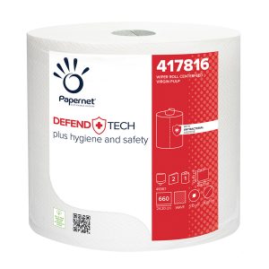 Bobina industriale Defend Tech - con formula antibatterica - 660 strappi - Papernet