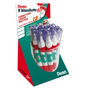 Correttore liquido Bianchetto Micro - 7 ml - Pentel - expo 36 pezzi