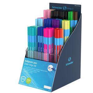 Penna sfera Slider Edge XB - colori standard e pastel - Schneider - expo 120 pezzi