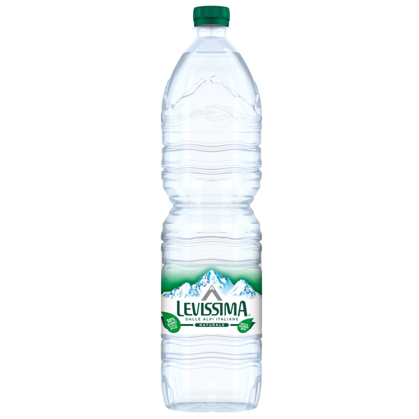Acqua naturale - 1,5 L - bottiglia 25 RPET - Levissima - Tecnoffice