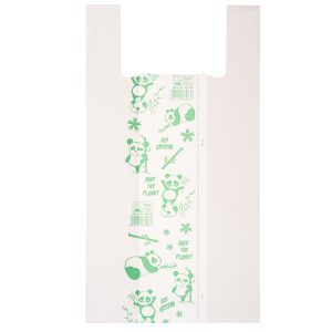 Shoppers Maxi - 30 x 60 cm - mater-bi - bianco - scatola 500 pezzi