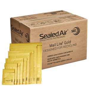 Busta imbottita Mail Lite  Gold - E (22 x 26 cm) - avana - Sealed Air  - conf. risparmio 100 pezzi