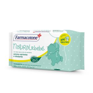 Salviette idratanti Natural BebE' - Farmacotone - busta da 72 pezzi