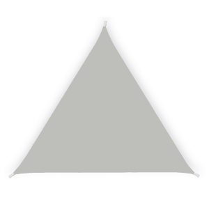Tenda a vela triangolare ombreggiante - 3,6 x 3,6 x 3,6 m - cenere - Garden Friend