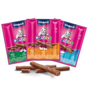 Cat-Stick mini per gatti - gusto tacchino e agnello - 18 gr - Repelt - conf. 3 pezzi