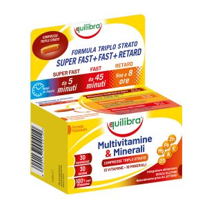 Integratore Multivitamine  Minerali - 30 compresse triplo strato (1,5 gr cad.) - Equilibra