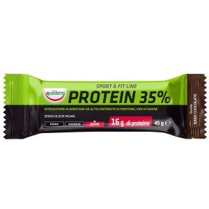 Integratore Sport  Fit Line Protein 35 - gusto dark chocolate - 45 gr - Equilibra
