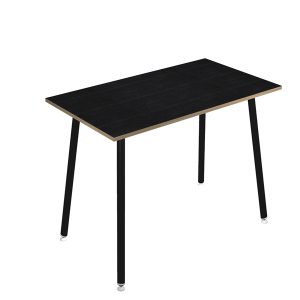 Tavolo alto Skinny Metal - 140 x 80 x 105 cm - nero/nero venato - Artexport