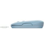 Mouse Puck - ultrasottile - wireless - ricaricabile - azzurro - Trust