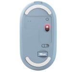 Mouse Puck - ultrasottile - wireless - ricaricabile - azzurro - Trust