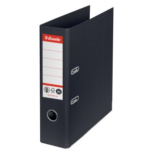 Registratore a leva - CO2 neutral - dorso 75 mm - nero - Esselte