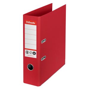 Registratore a leva - CO2 neutral - A4 - dorso 75 mm - rosso - Esselte