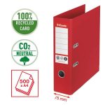 Registratore a leva - CO2 neutral - A4 - dorso 75 mm - rosso - Esselte