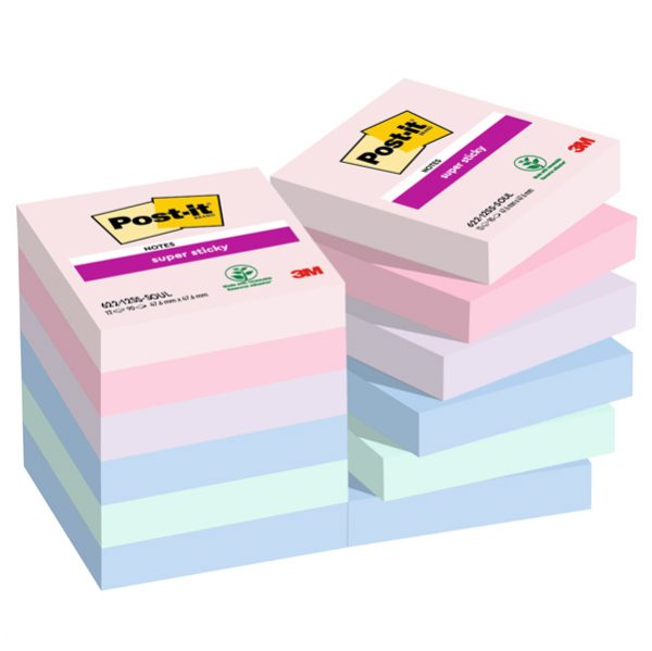 Post-it-Super-Sticky-Cubo-da-450-Foglietti-Adesivi-76-mm-x-76-mm