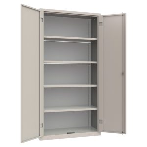 Armadio contenitore monoblocco - 100 x 45 x 200 cm - grigio chiaro - Armet