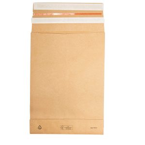 Sacchetti a fondo quadro E-Green - B4 - 25 x 35 x 5 + 10 cm - carta kraft - avana - Bong Packaging - conf. 250 pezzi