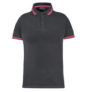 Polo donna WayLady - taglia L - grigio/fucsia - U-power