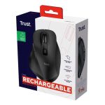 Mouse wireless Fyda - ricaricabile - nero - Trust