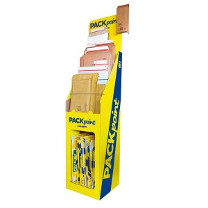 Espositore PACKpoint - con buste per la spedizione - 40 x 40 x 175 cm - Blasetti