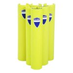 Protezione per scaffalature - per montanti larghi 70-87 mm - H 60 cm - giallo fluo - Rack Armour