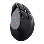 Mouse wireless ergonomico Voxx - ricaricabile - nero - Trust