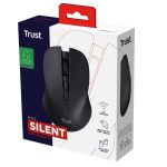 Mouse ottico silenzioso wireless Mydo - nero-Trust
