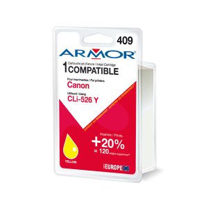 Armor - Cartuccia ink Compatibile  per Canon - Giallo - CLI-526Y - 10,5 ml