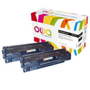 Armor - Conf. 2 Toner Compatibile  per HP 85A - Nero - K35354OW - 1.600 pag cad