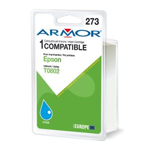Armor - Cartuccia ink Compatibile  per Epson - Ciano - T080240 - 9,5ml