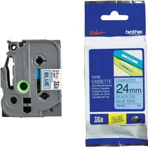 Brother - Nastro -  Nero/Blu - TZE551 - 24mm x 8mt