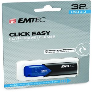 Emtec - Memoria USB B110 USB 3.2 ClickEasy - blu - ECMMD32GB113 - 32 GB