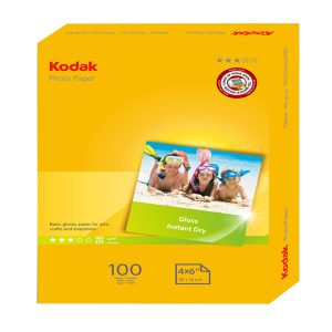 Kodak - Carta fotografica lucida Photo Gloss - 10 x 15 cm - 180 gr - 100 fogli - 5740-097