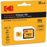 Kodak - Micro SDHC Class 10 Extra - EKMSDM8GHC10CK - 8 GB