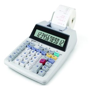 Calcolatrice da tavolo scrivente EL1750V - 150x230x51,5 mm - 12 cifre - Bianco - Sharp - EL1750V