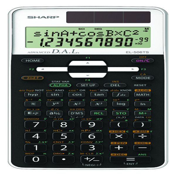 Sharp - Calcolatrice - scientifica -Bianco - EL506TS - Tecnoffice
