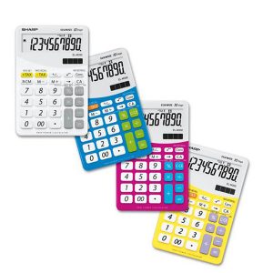Sharp - Calcolatrice da tavolo - rosa - EL M332B - 10 cifre