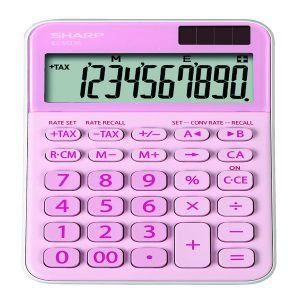Sharp - Calcolatrice da tavolo EL M335 - 10 cifre - rosa - ELM335 BPK