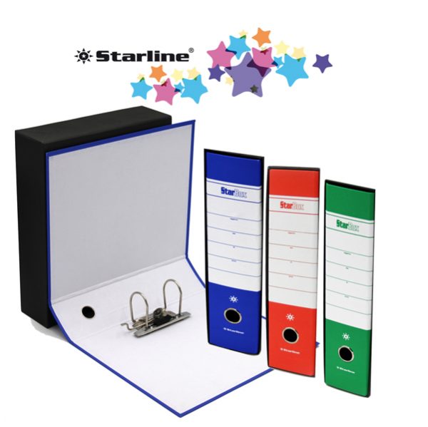Registratore Starbox - dorso 5 cm - protocollo 23 x 33 cm - colori assortiti - Starline