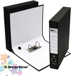 Registratore Starbox - dorso 5 cm - protocollo 23 x 33 cm - nero - Starline