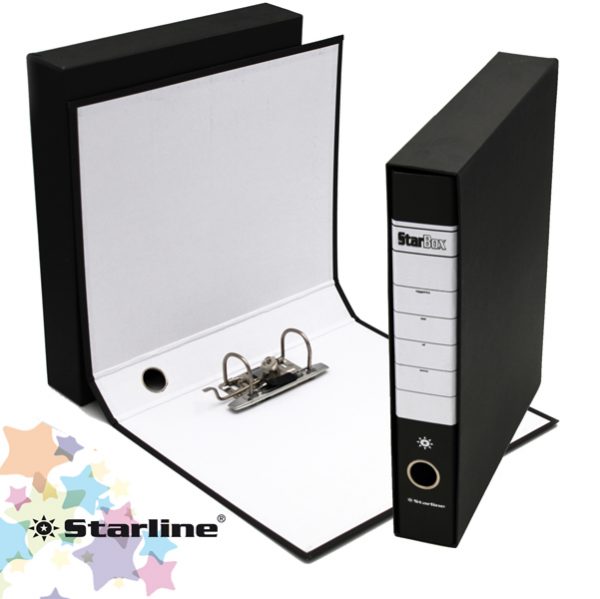 Registratore Starbox sfuso - dorso 5 cm - protocollo 23 x 33 cm - nero - Starline