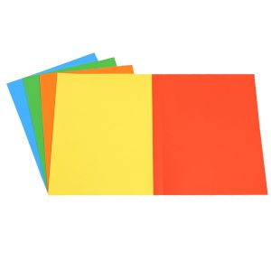 Cartellina semplice - 200 gr - 25 x 34 cm - cartoncino bristol - 5 colori assortiti - Starline - conf. 50 pezzi