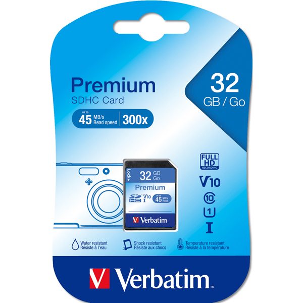 Verbatim - Scheda SDHC Classe 10 (min 10mb/sec) - 43963 - 32GB