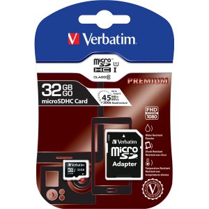 Verbatim - Micro SDHC Classe 10 fino a 45mb/sec - 44083 - 32GB